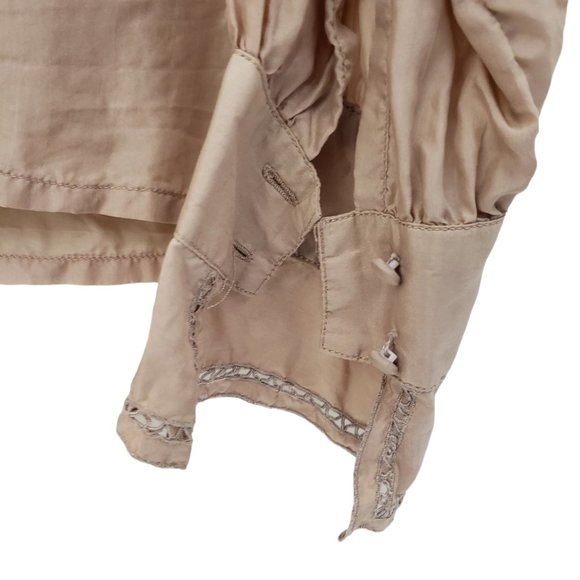 CT210 Ladies Vintage 100% Silk Gailord Long sleeve Button Down Shirt 6 - Picture 5 of 7